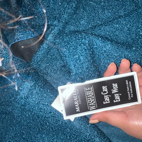 Maral collection teal long coat - Picture 3 of 3